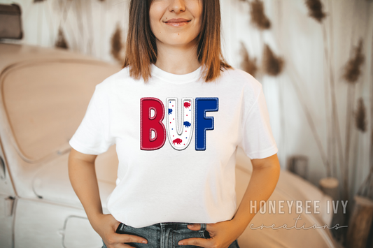 BUF Faux Embroidery Tee